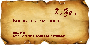 Kurusta Zsuzsanna névjegykártya